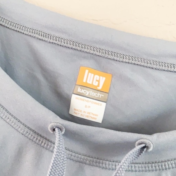 Lucy Lucytech Light Gray Comfortable Pullover Athletic Top‎ - Picture 6 of 8